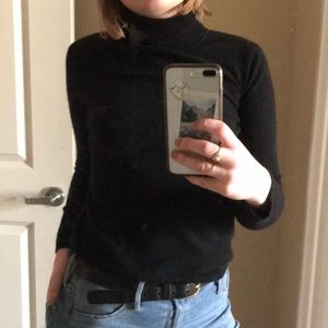 Black Cashmere Turtleneck